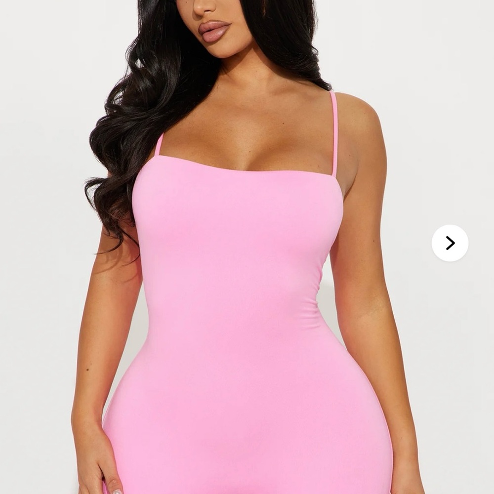 Fashion Nova Pink shorts Jumpsuit